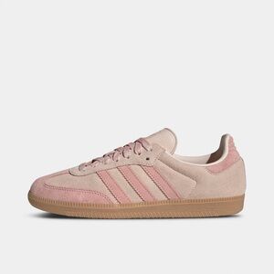Adidas Suede Pink and Tan Trainers